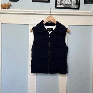 Vintage Express Navy Puffer Vest